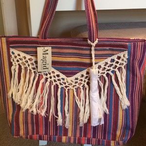 Magrid Handbag Tote Pink Multi Color